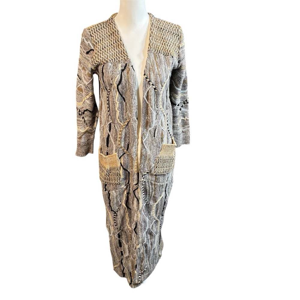 Urban Renewal Sweater Womens Small Maxi Full Length Cardigan Duster‎ Upcycle